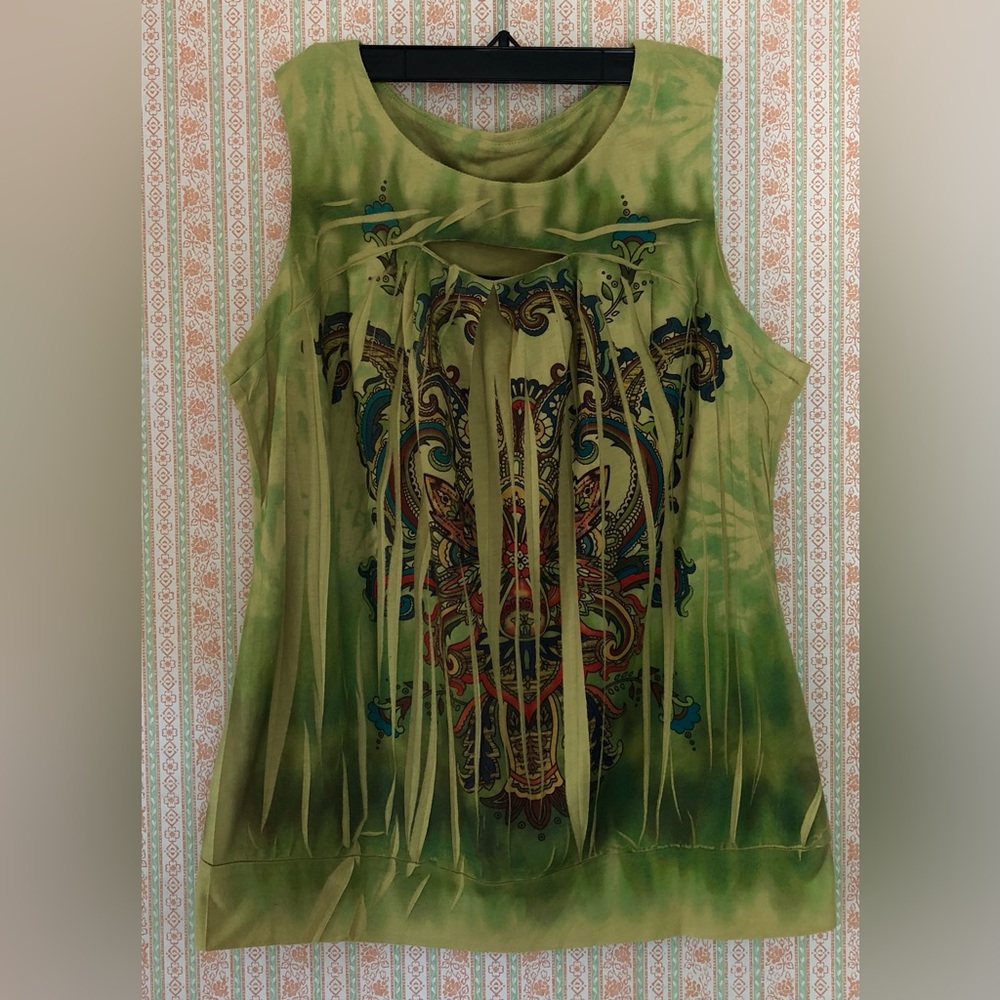 Deluxe L.A. Blues Boho Tank - Size XL